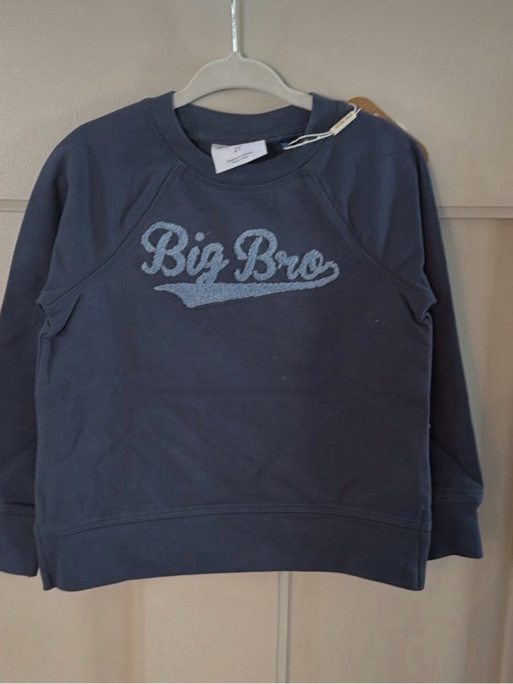 Angel Dear Navy 'Big Bro' Pullover Sweatshirt